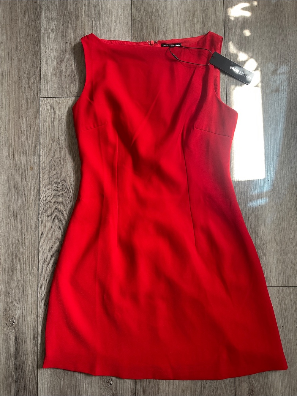 Fashion Nova Red Sleeveless Mini Dress
